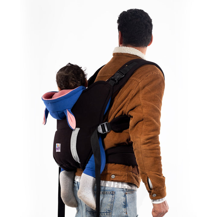 Mini Vibes Cotton Baby Carrier - Black